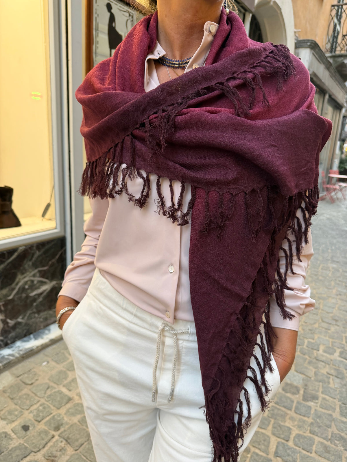 Sciarpa Kefiah Cashmere Seta