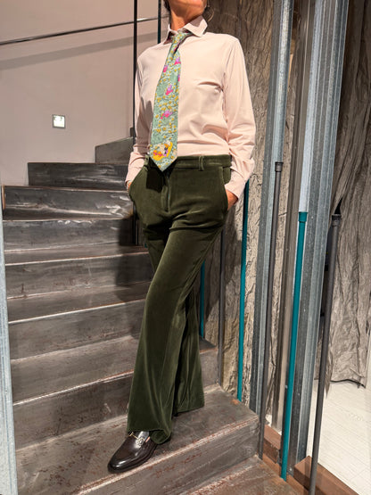 Pantalone Regular Velluto Liscio