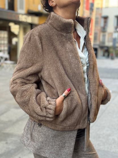 Bomber Eco Fur