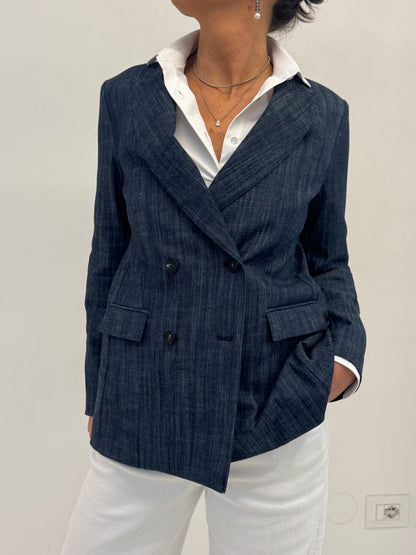 Blazer Doppiopetto Denim
