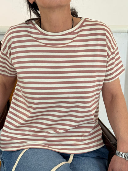 T- Shirt Over Righe