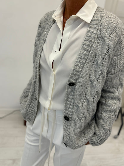 Cardigan Trecce Lurex