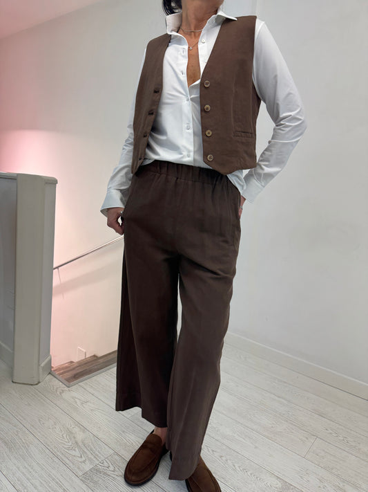 Pantalone Canvas Relaxed con coulisse in vita