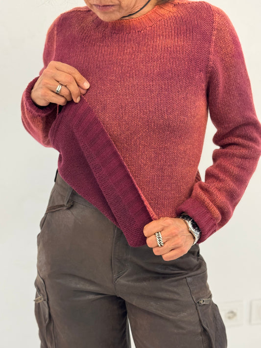 Maglia Girocollo Cashmere Double-face