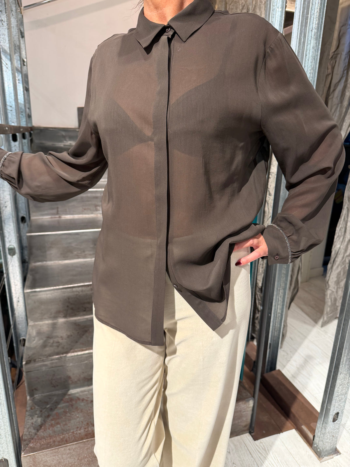 Camicia Collo Uomo Con Monile