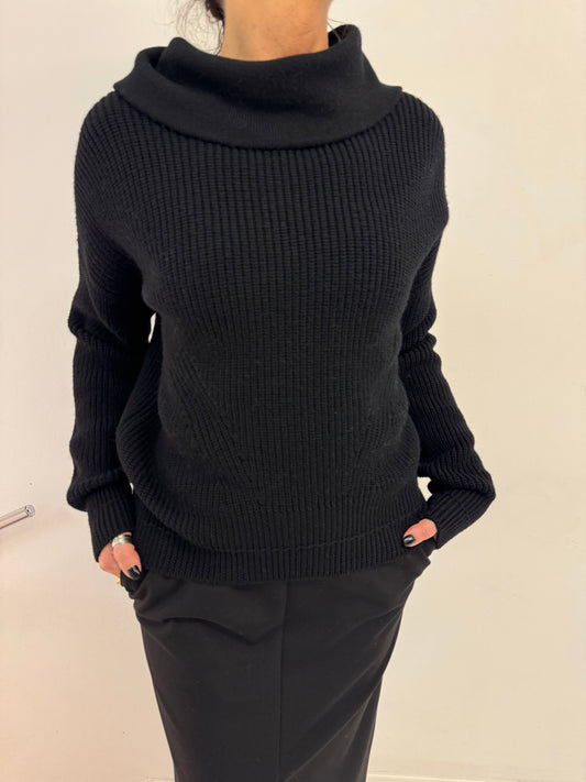 Maglia Costa Inglese Collo Cratere