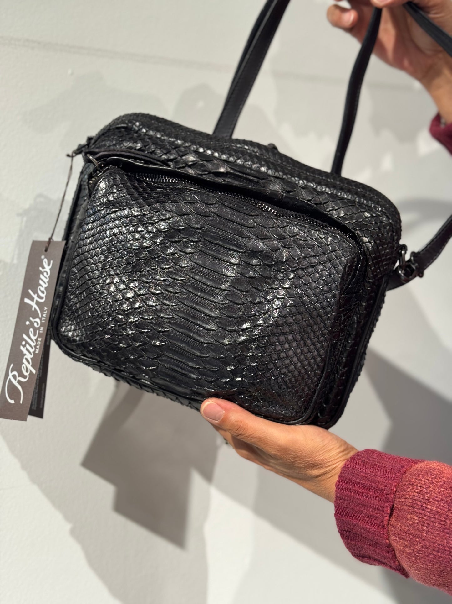 Borsa Tracolla Pitone Rum