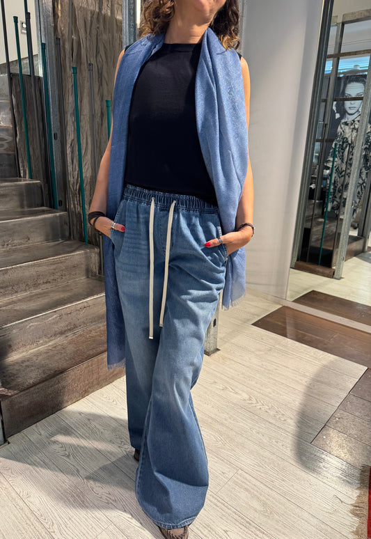 Denim Pull On Wind Leg