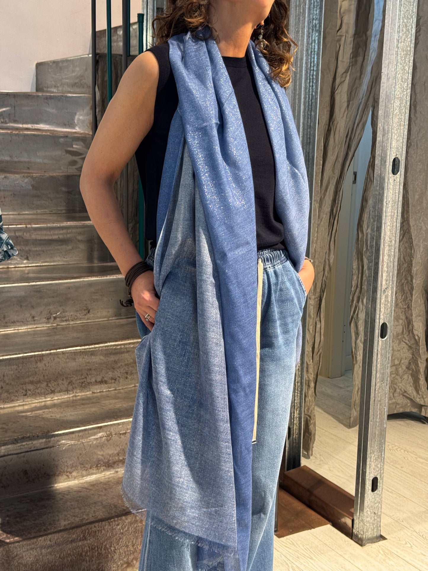 Stola Cashmere Seta Lurex