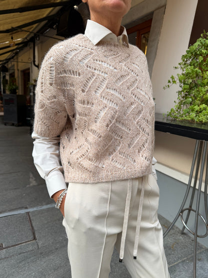 Maglia Croquet Beige Gold
