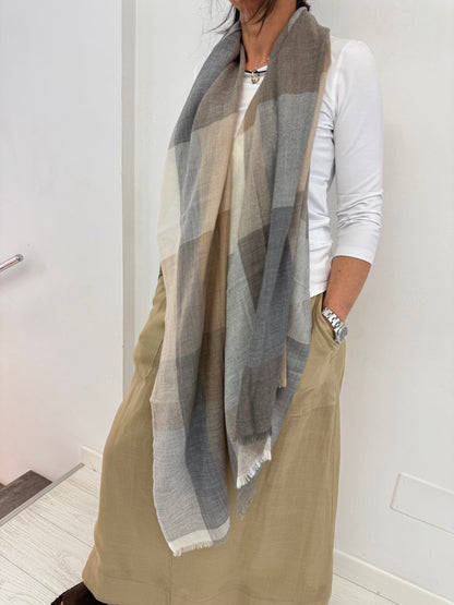 Stola  Ceck Cashmere Seta