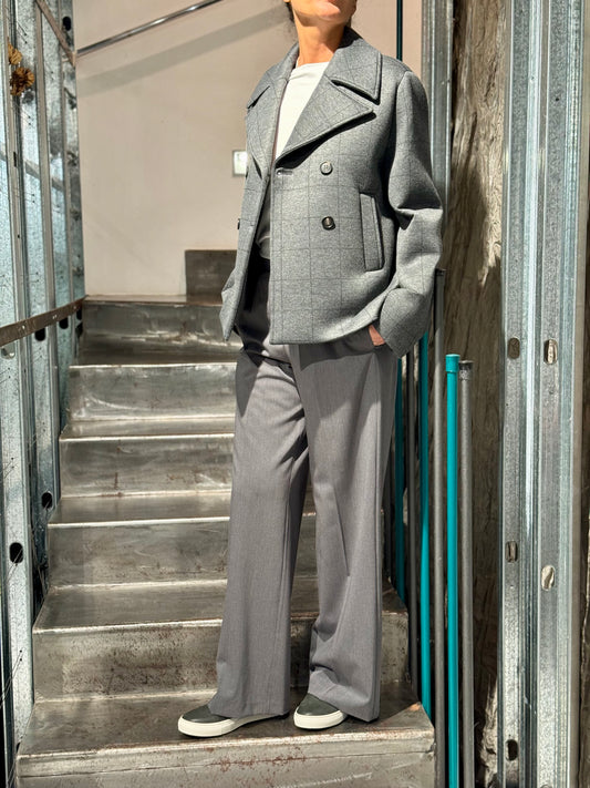 Peacoat Cropped Tartan