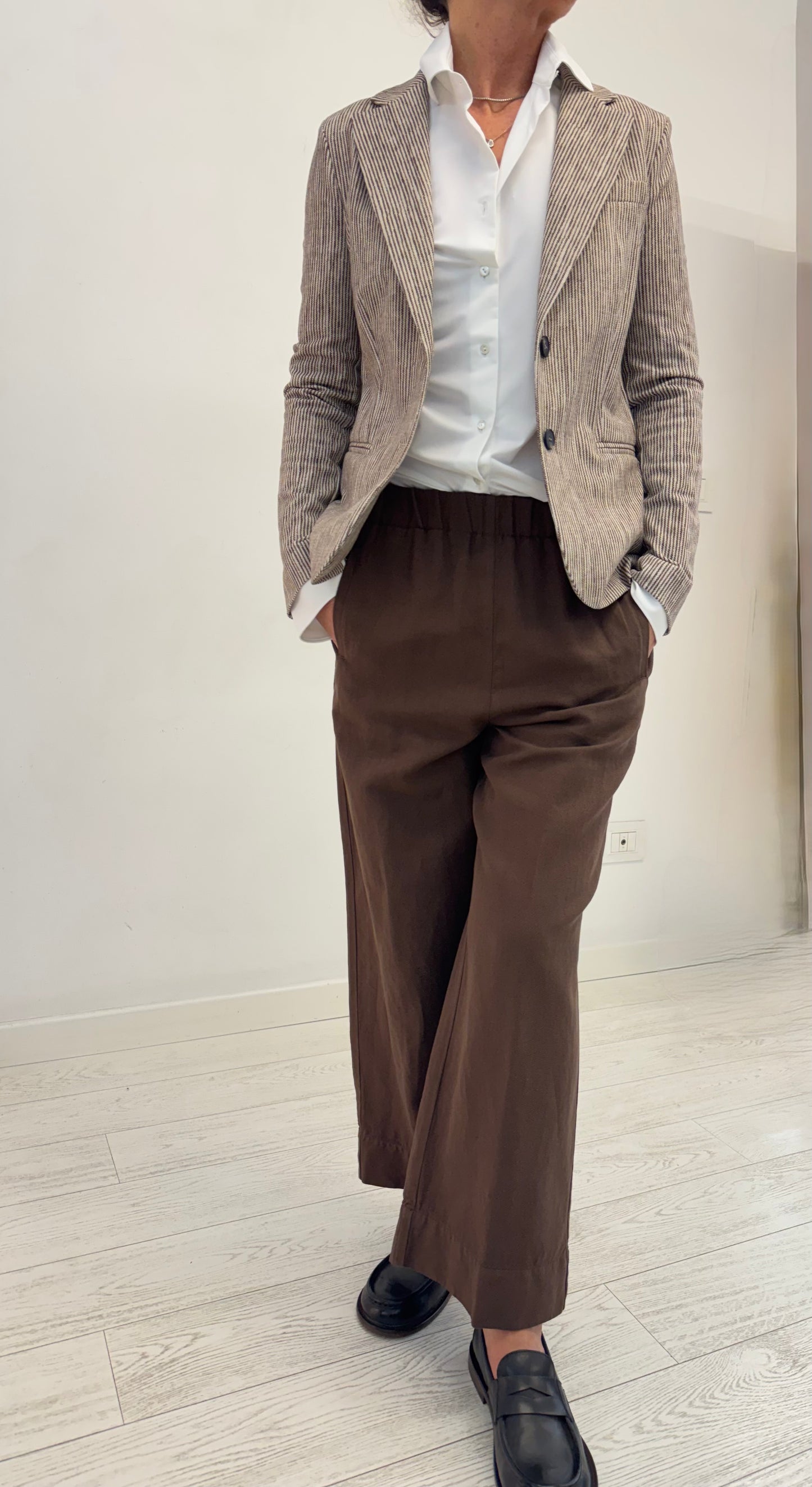 Blazer Monopetto Brown Stripes