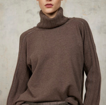 Maglia Dolcevita Con Monili
