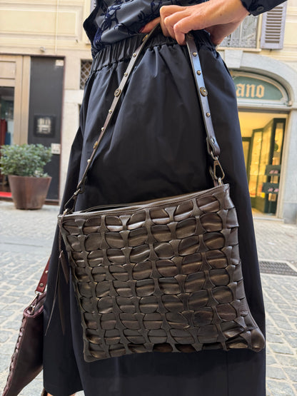 Borsa a tracolla in pelle Tree