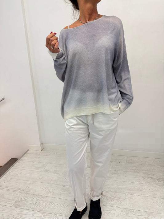 Maglia Over Fit Spalla Scesa Aerografata