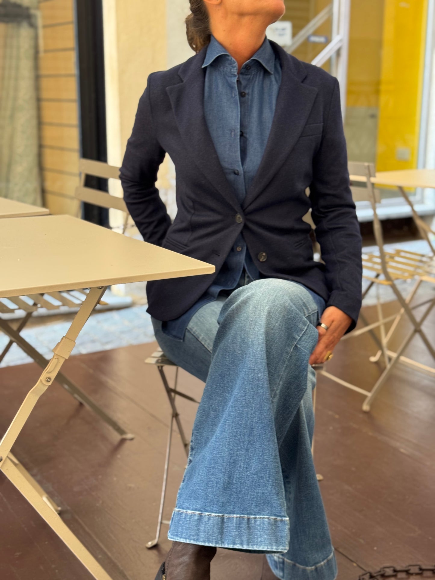 Blazer Monopetto  Flanella Stretch
