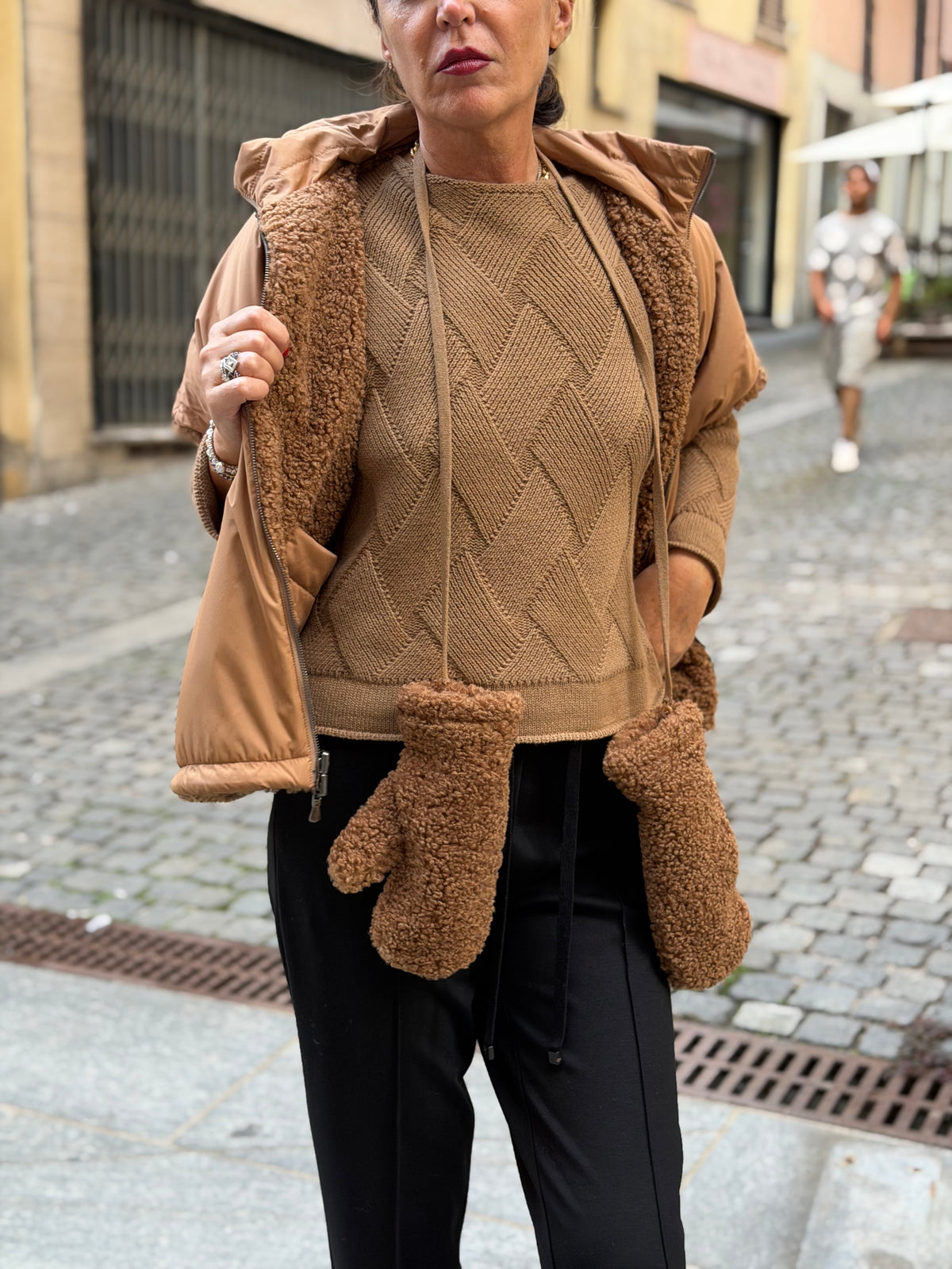 Giacca Teddy Eco Fur Reversibile
