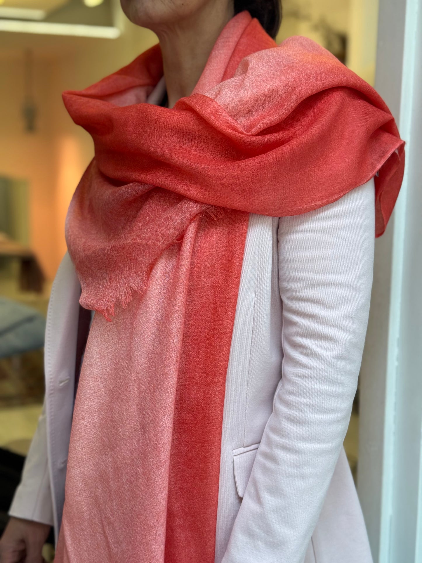 Stola Cashmere- Seta Orange