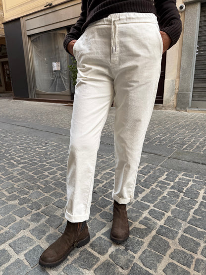 Pantalone Jogger Velluto 1000 righe
