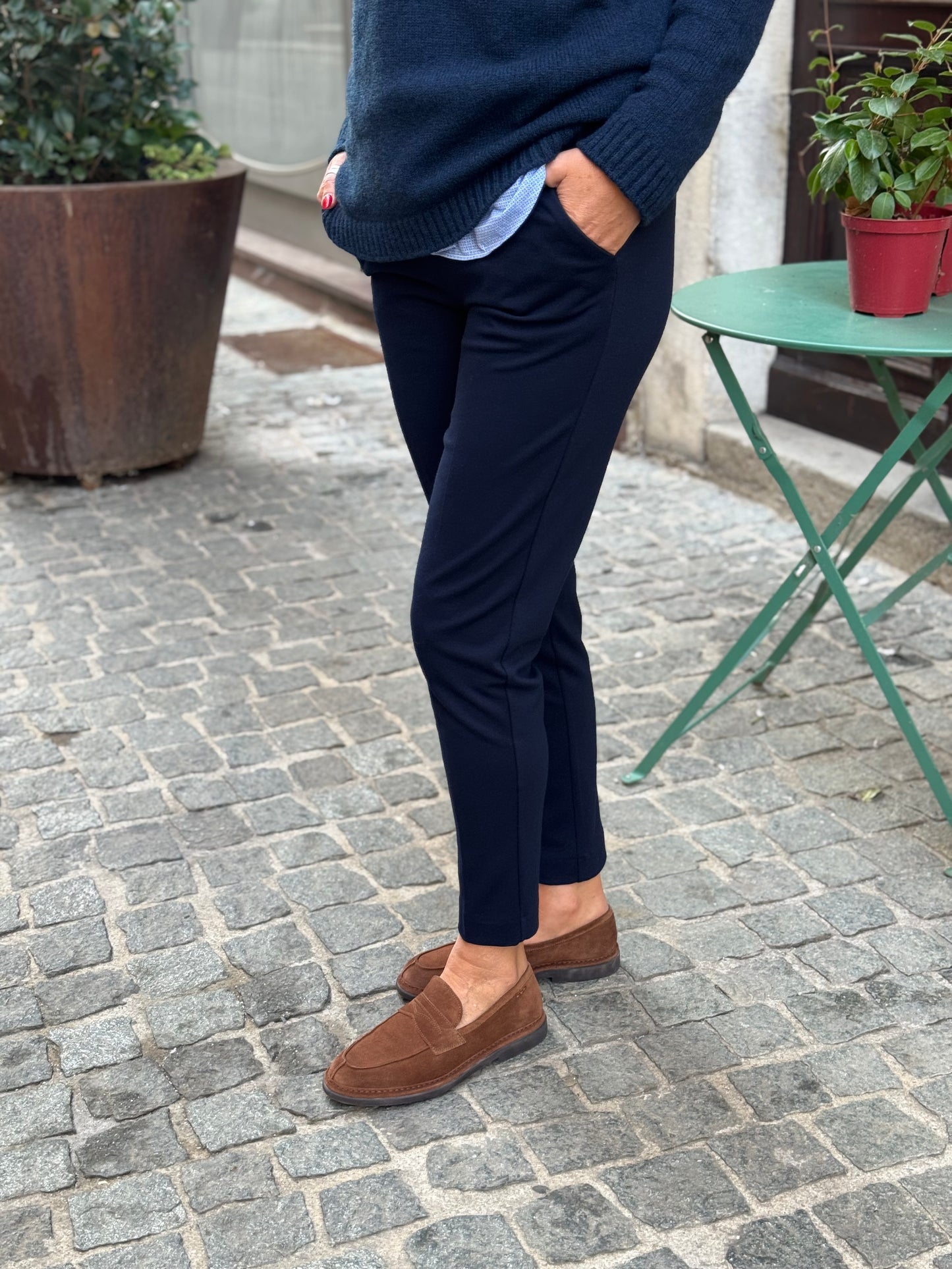Pantalone Jersey Con Coulisse Gamba Asciutta