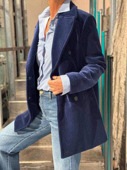 Peacoat Velluto Royal Bleu