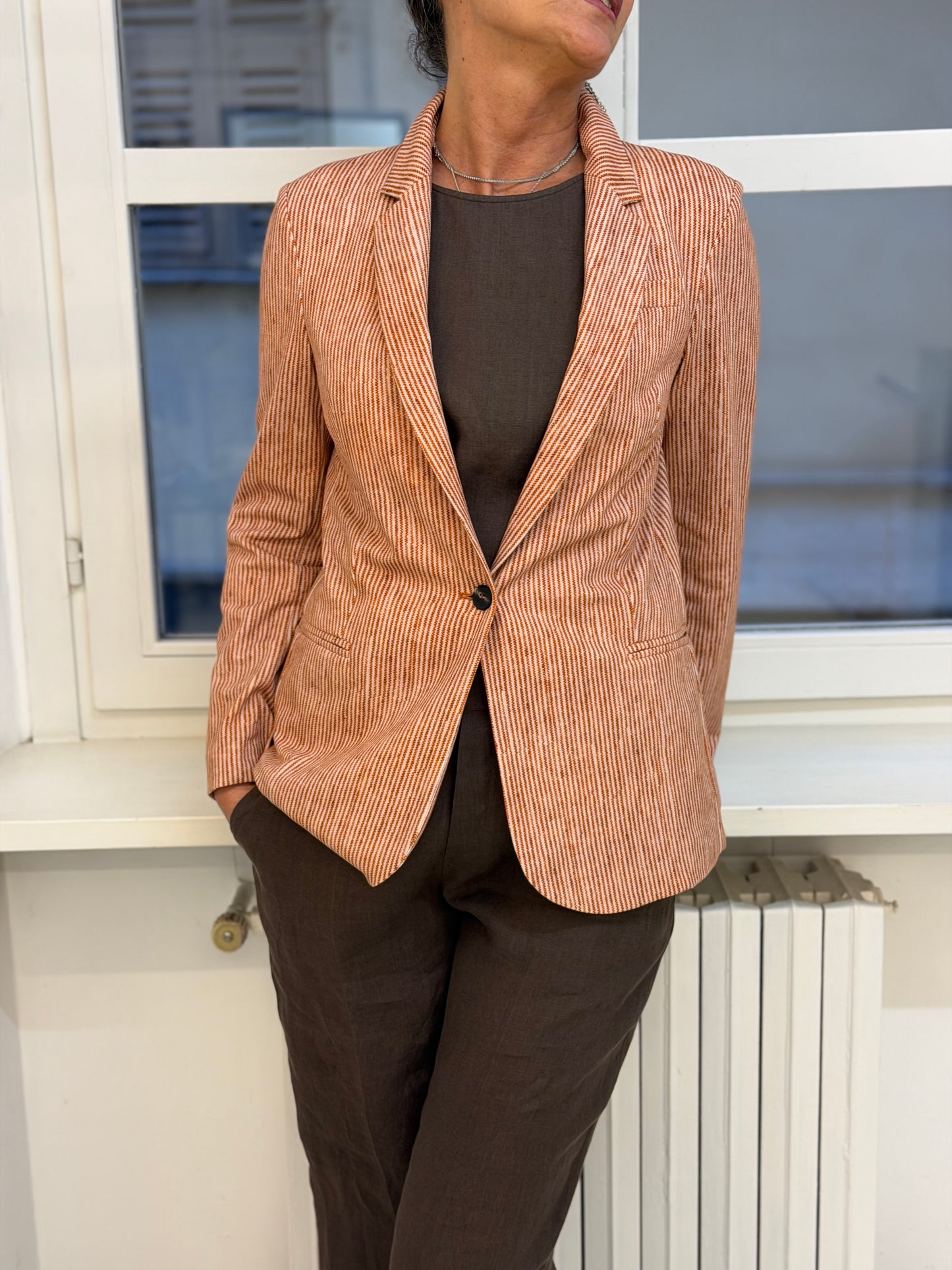 Blazer Monopetto Relaxed Burt Orange