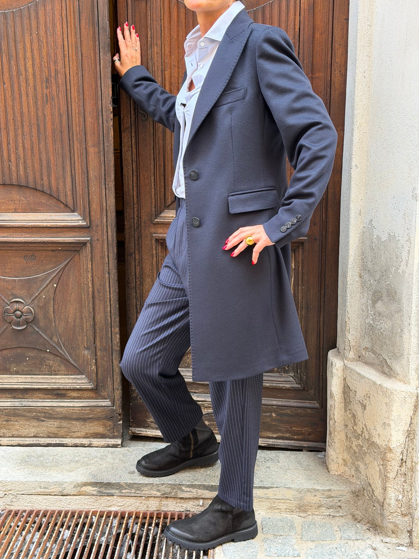 Cappotto Velour Slim Fit