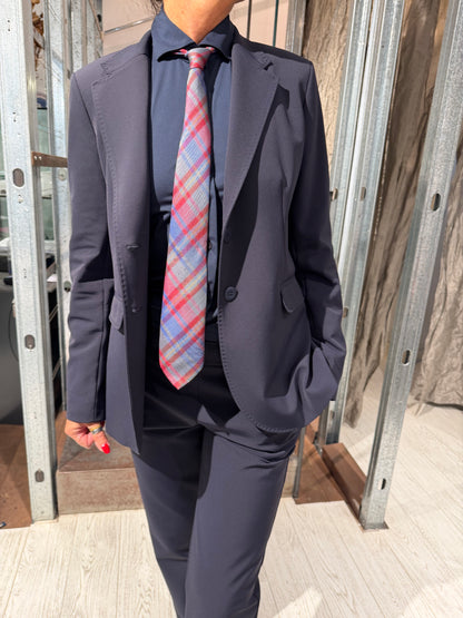 Blazer Monopetto Tessuto Tecnico
