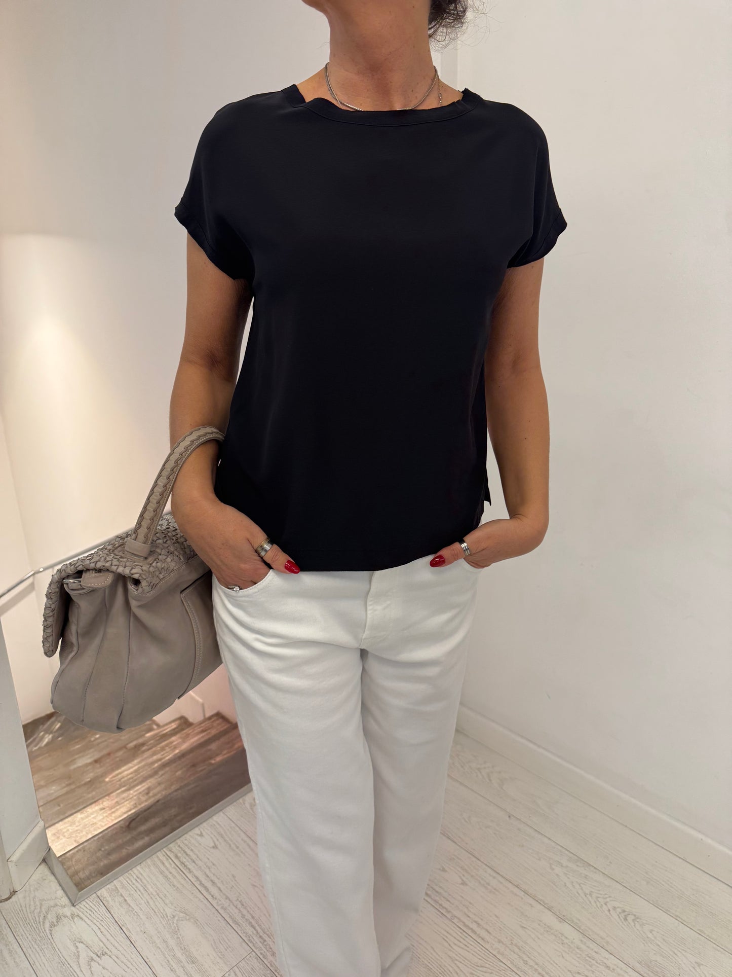 T- Shirt Seta Manica Corta