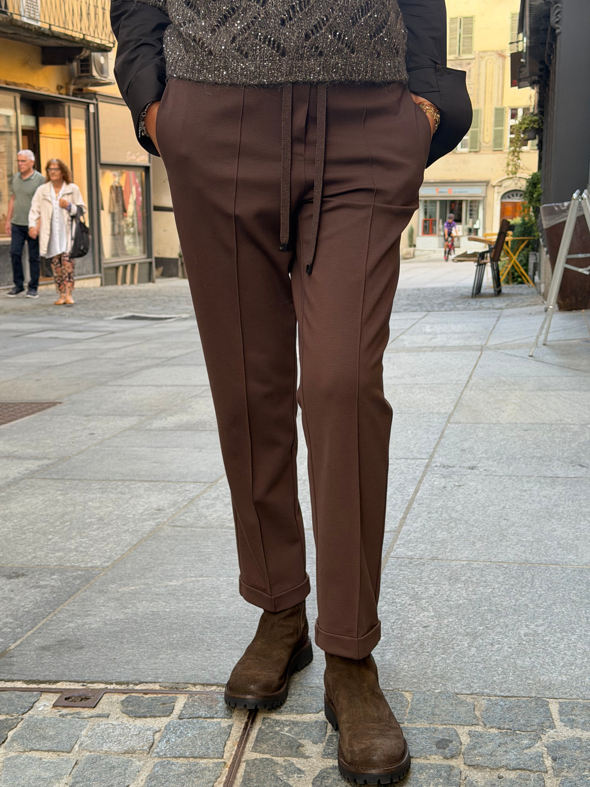 Pantalone Punto Milano Con Coulisse