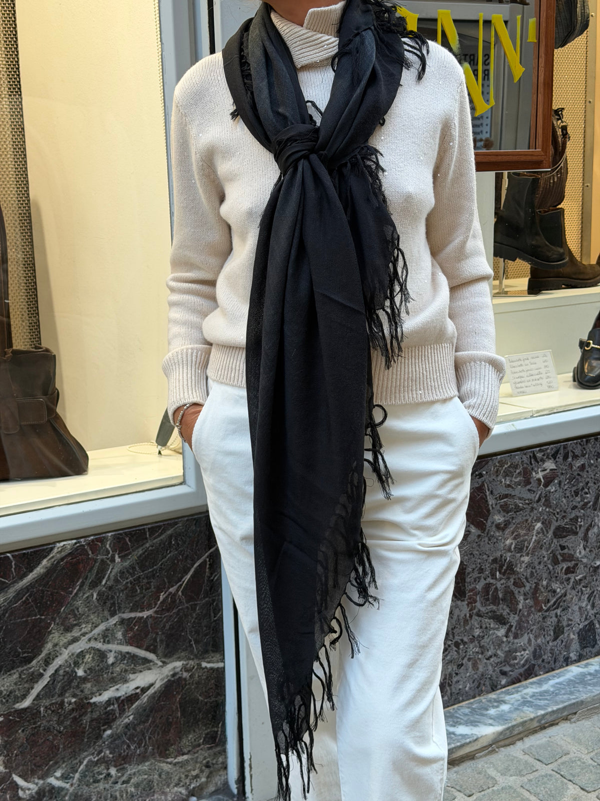 Sciarpa Kefiah Cashmere Seta