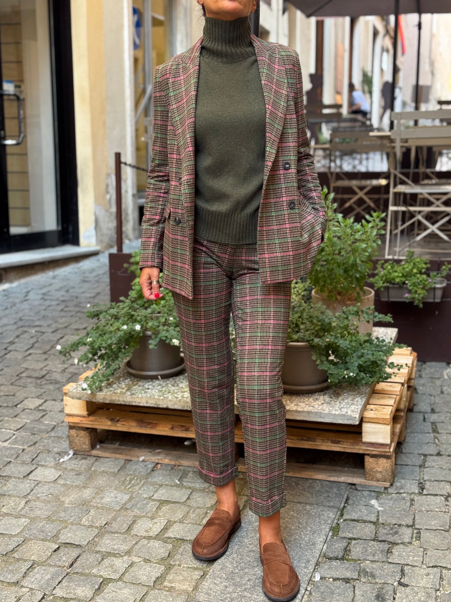 Blazer Doppiopetto Check