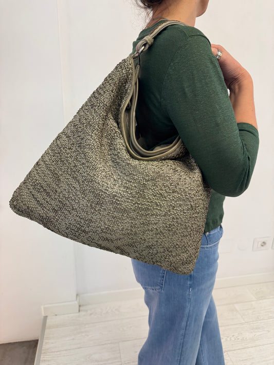 Borsa Shopper Pelle Intagliata Wave