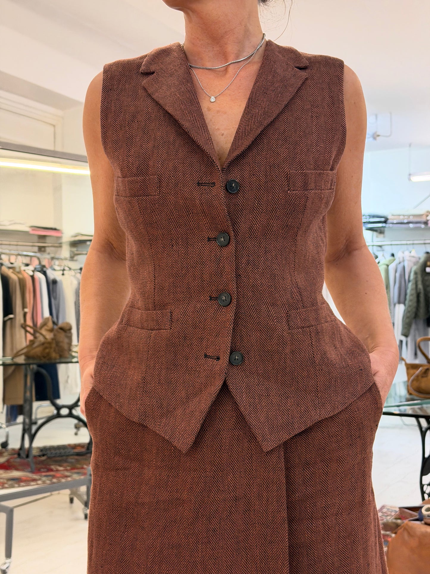 Gilet Sartoriale Copper Brown