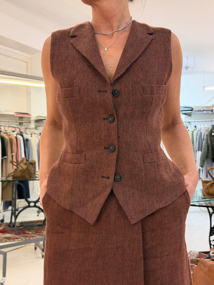 Gilet Sartoriale Copper Brown