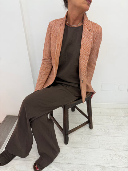 Blazer Monopetto Relaxed Burt Orange