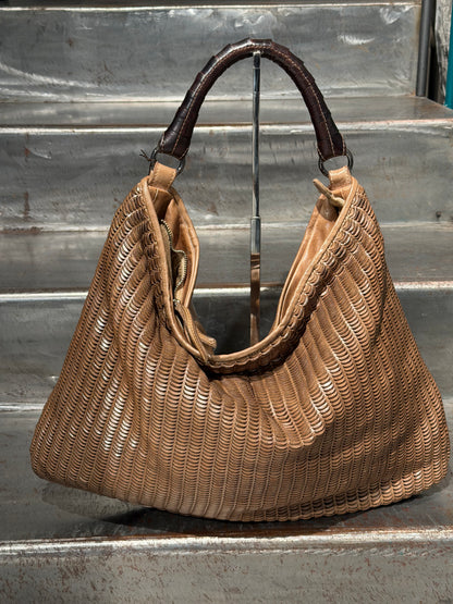 Borsa Shopper  Atena Pelle Intrecciata