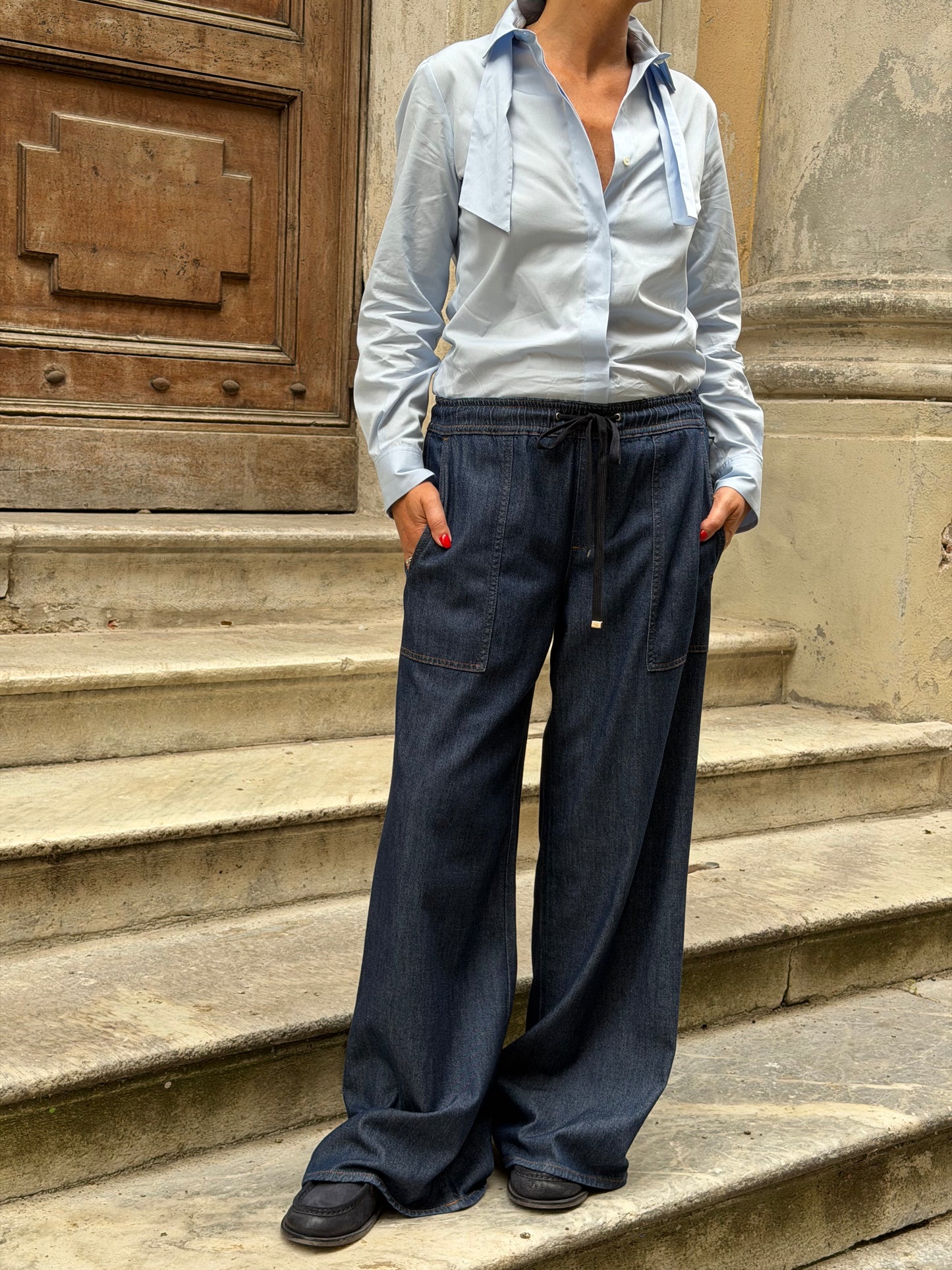 Denim Utility Pull On