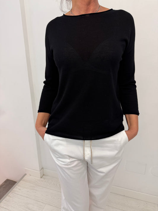 Maglia Cotone Over Fit M3/4