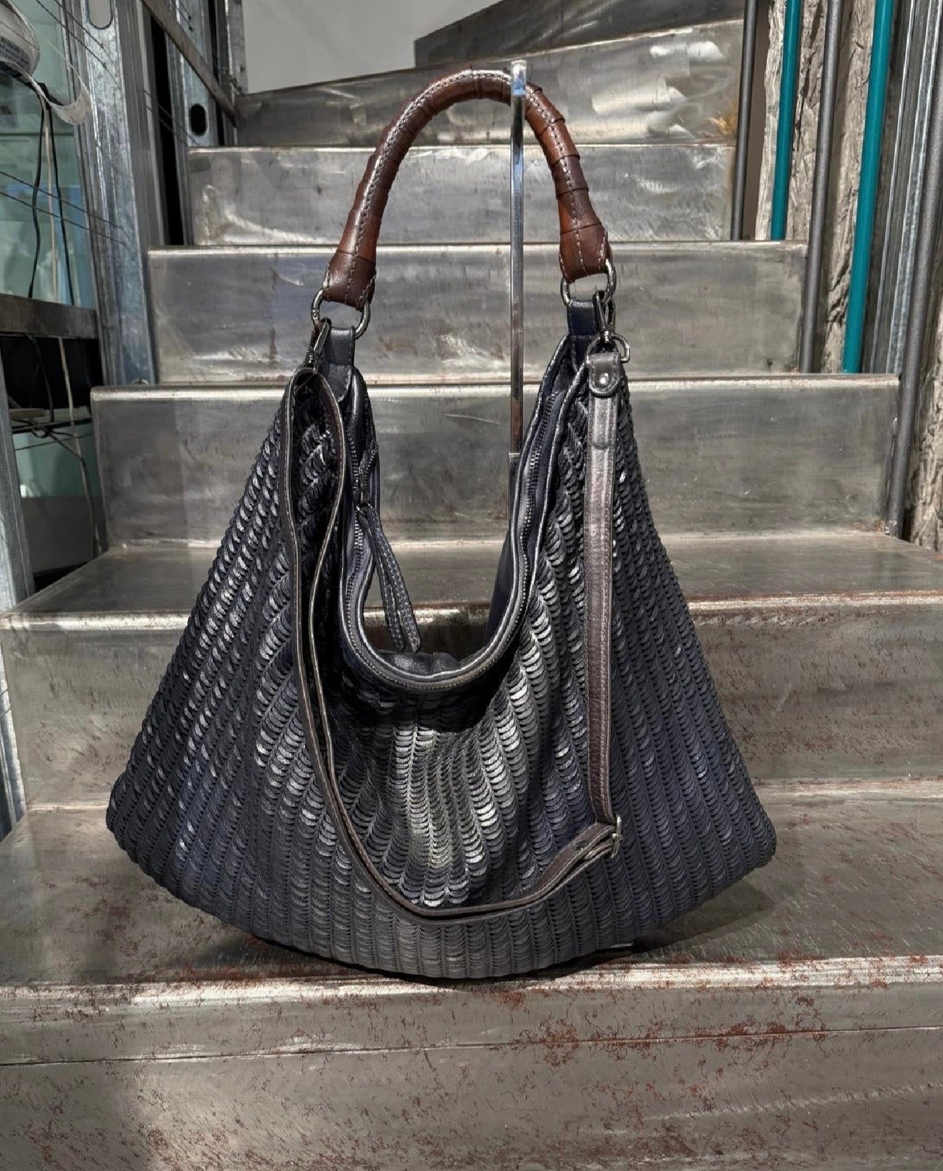 Borsa Shopper Atena Texture a Lune