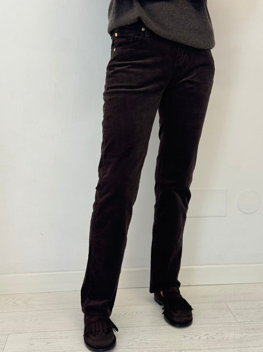 Denim Calie Straight Corduroy Coffee