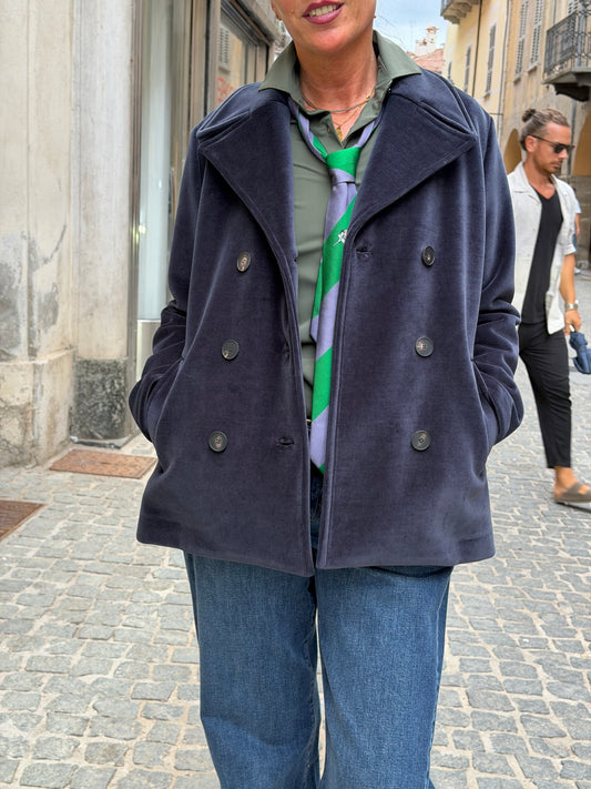 Peacoat Velluto Blue