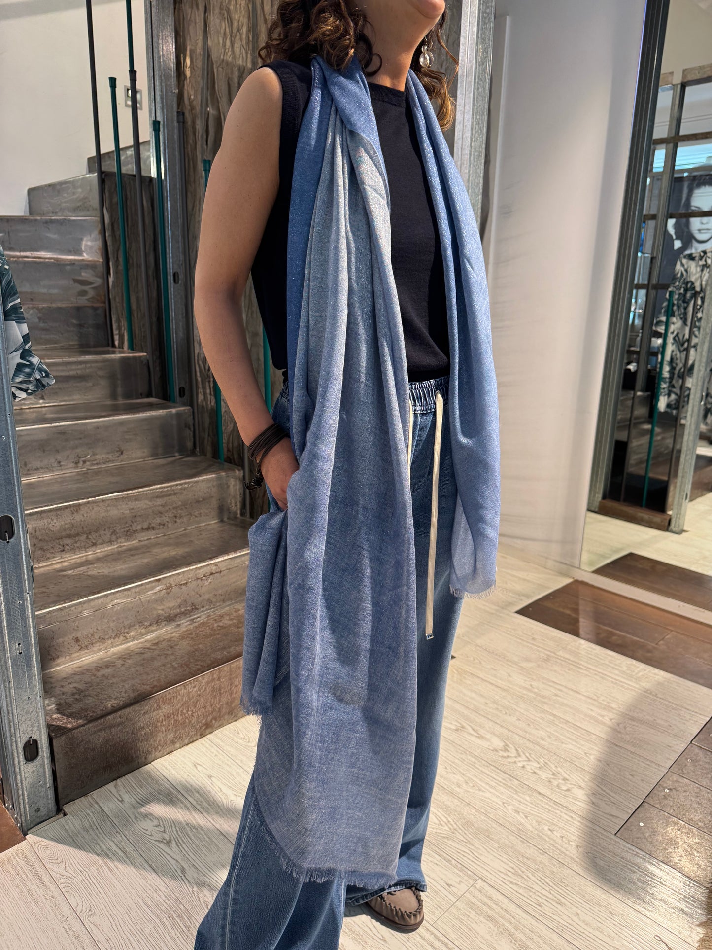 Stola Cashmere Seta Lurex