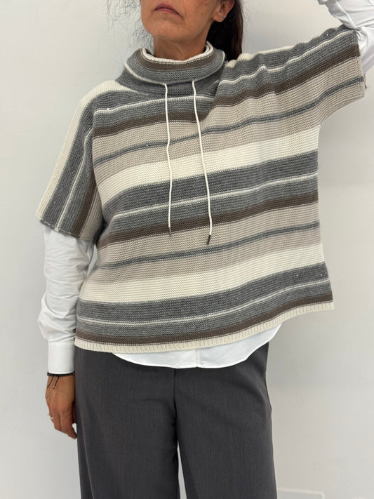 Maglia Lupetto Cashmere Righe