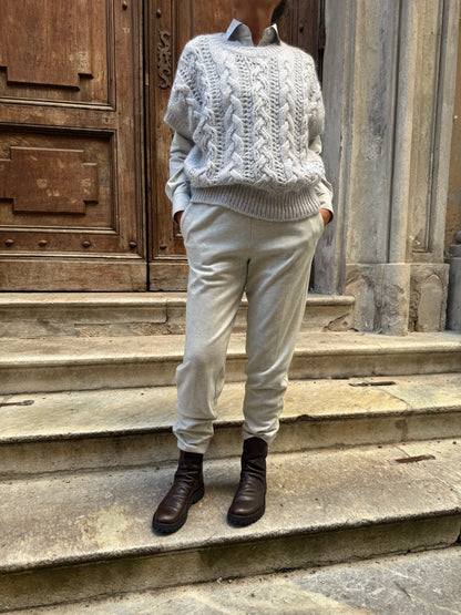 Pantalone Coulisse Spina di Pesce Jersey