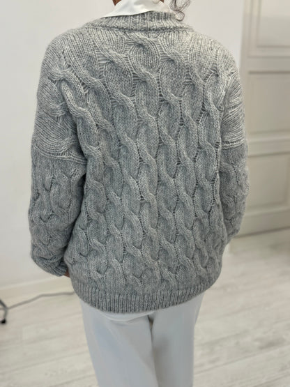 Cardigan Trecce Lurex