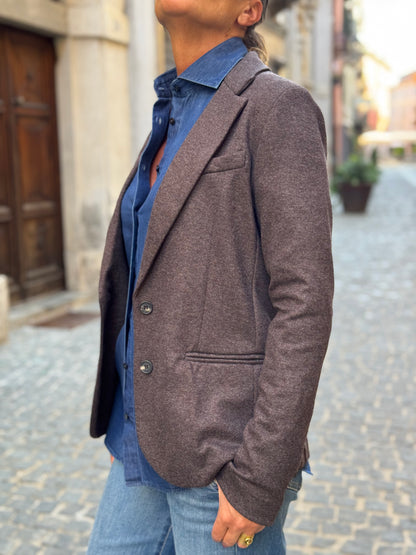 Blazer Monopetto  Flanella Stretch