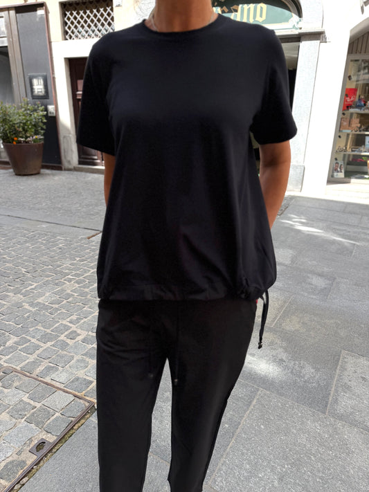 T- Shirt Manica Corta Con Coulisse