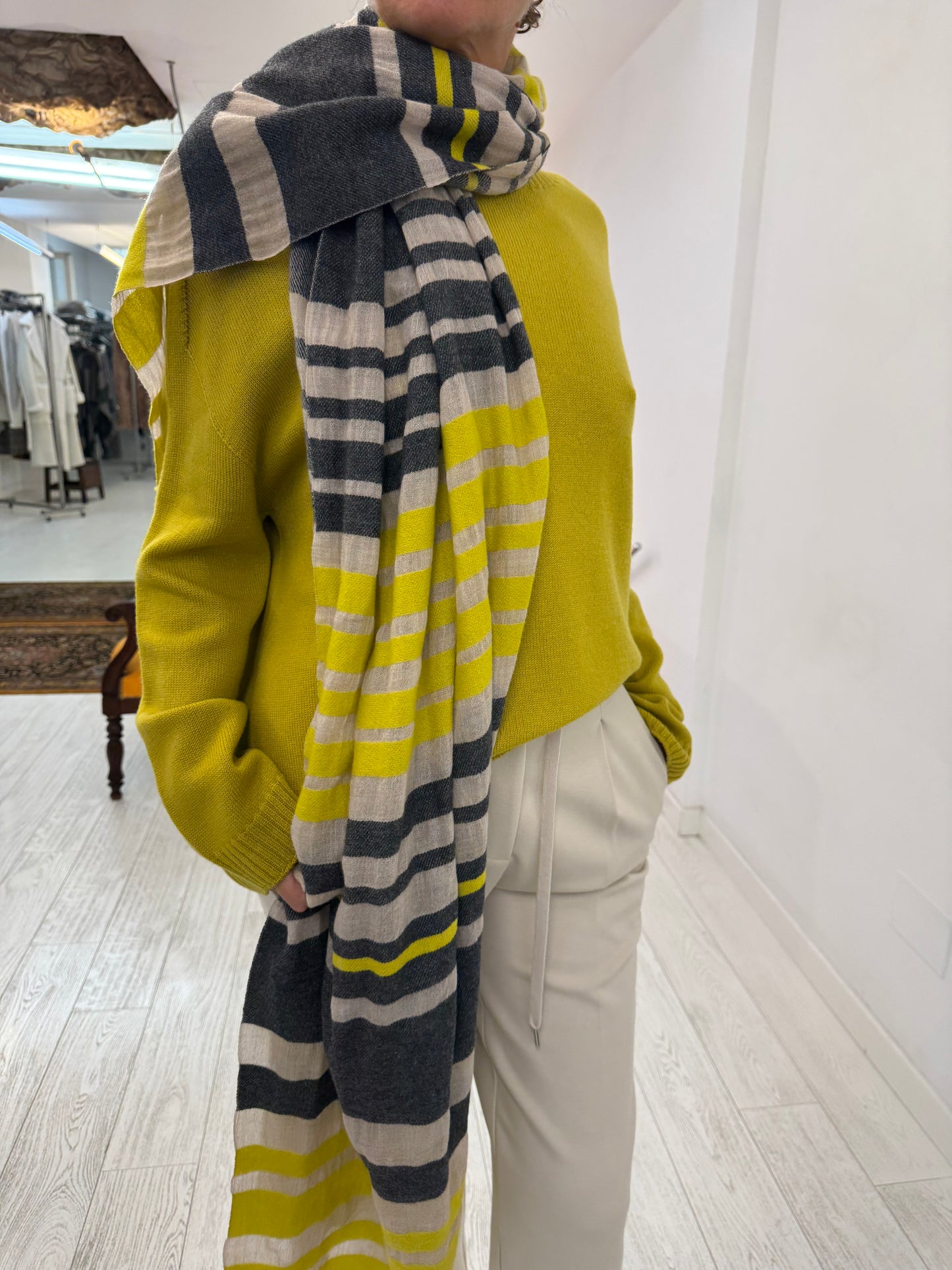 Sciarpa Cashmere Stripes